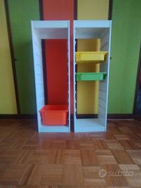 Scaffale porta giochi bianco ikea