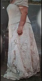 abito da sposa in pizzo Francese 