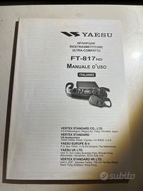 Manuale Ricetrasmettitore YAESU FT817-ND italiano