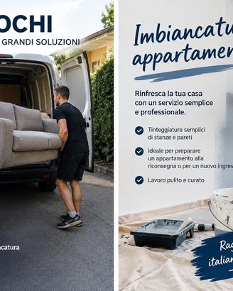 Traslochi,sgomberi e imbiancatura appartamenti