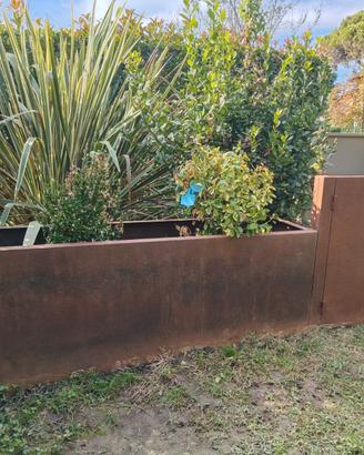 Fioriere x2  in acciaio corten