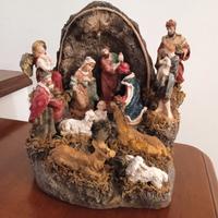 Presepe in grotta vintage