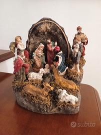 Presepe in grotta vintage