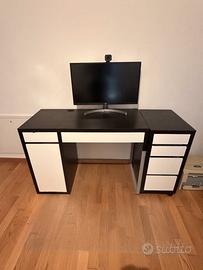Scrivania + cassettiera Ikea Micke