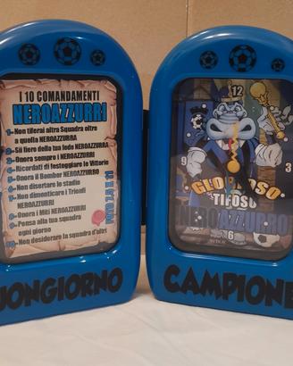 Orologio sveglia portafoto calcio, Inter, Atalanta
