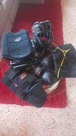 vestiario protezioni kunfu  bambino 8/9 anni