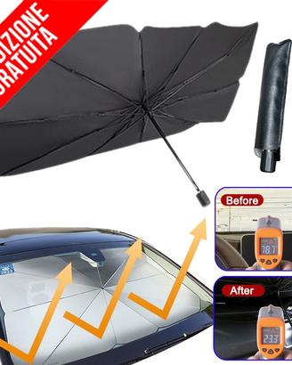 OMBRELLO PARASOLE PARABREZZA AUTO PIEGHEVOLE