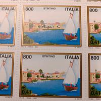 Foglio 50 Francobolli Italia Stintino 