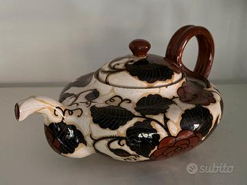 Fenice Albisola teiera in ceramica con coperchio