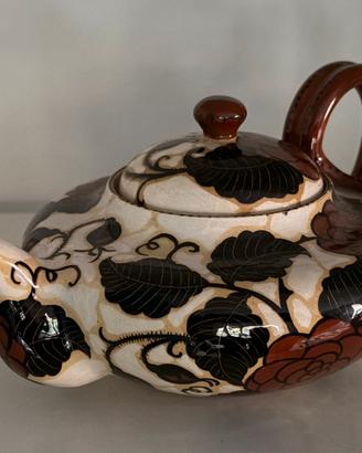Fenice Albisola teiera in ceramica con coperchio