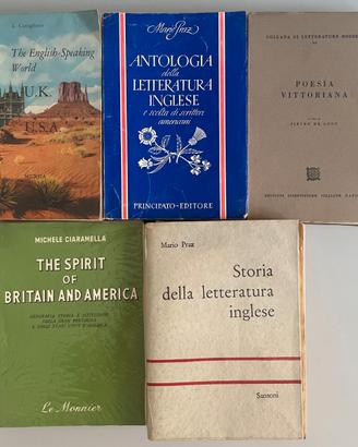 5 Libri Vintage Letteratura Inglese e Antologie
