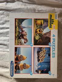 🧩 Puzzle Minions – 4 Puzzle in 1 Clementoni