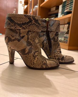 Stivaletti vintage pitone