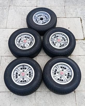Cerchi lega Melber 10x5 gommati per Innocenti Mini