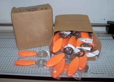 100 Apribottiglia in plastica colore arancione