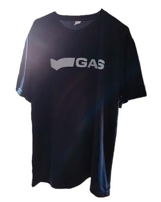 T-shirt con stampa GAS taglia XL colore blue Navy