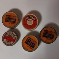 Antiche scatoline in latta innesco cartucce