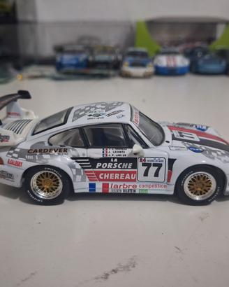 modellino 1/43 porsche 911 gt2 high speed 24h 77