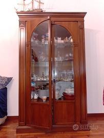 Vetrina arte povera legno massello