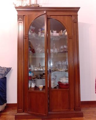 Vetrina arte povera legno massello