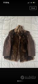 Pelliccia marrone in pelliccia di renna