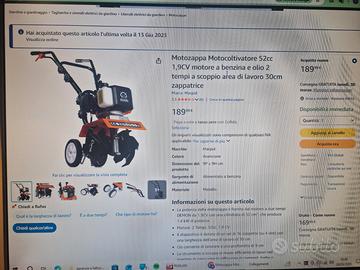 Motozzappa area di lavoro 30 cm