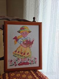 Quadro fatto a mano  a punto a croce