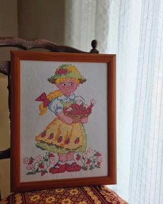 Quadro fatto a mano  a punto a croce
