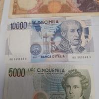 LOTTO 3 BANCONOTE LIRA 