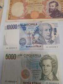 LOTTO 3 BANCONOTE LIRA 