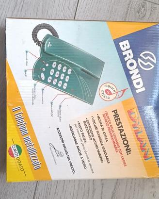 Telefono Vintage Brondi Dylan VERDE METALLIZZATO -