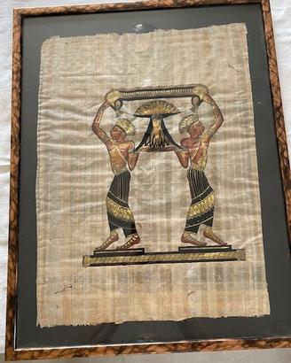 Quadro con Papiro Egiziano Originale 