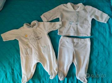 Set 4 tutine neonato 0-1 mesi