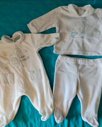 Set 4 tutine neonato 0-1 mesi