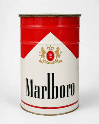 Grande contenitore pubblicitario Marlboro vintage