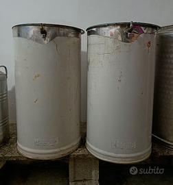 Botte in acciaio per olio o vino 100 lt