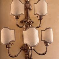 Applique antiche in legno color oro