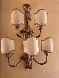 Applique antiche in legno color oro