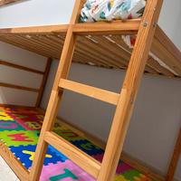 Letto Ikea per bambini con materasso,trapunta/sacc