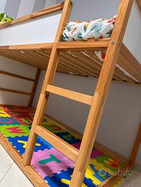 Letto Ikea per bambini con materasso,trapunta/sacc