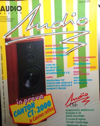 Rivista AUDIO REVIEW n° 32 del 1984