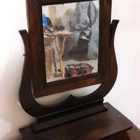 pettiniera con specchio e cassetto