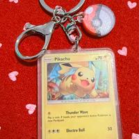 Porta chiavi carta pokemon Pikachu