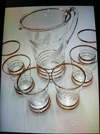 Bicchieri 6 pz + caraffa