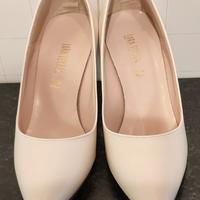 Décolleté Lora Ferres bianco avorio n37 