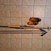 Sci da fondo con attacchi+bastoncini+scarponi