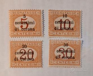 Trento e Trieste- 1919- 4 segnatasse MNH**