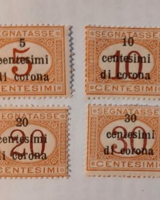 Trento e Trieste- 1919- 4 segnatasse MNH**