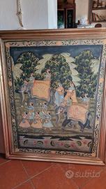 quadro dipinto tela indiana