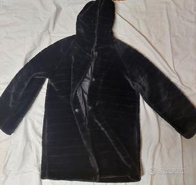 Giacca donna pelliccia sintetica con cappuccio